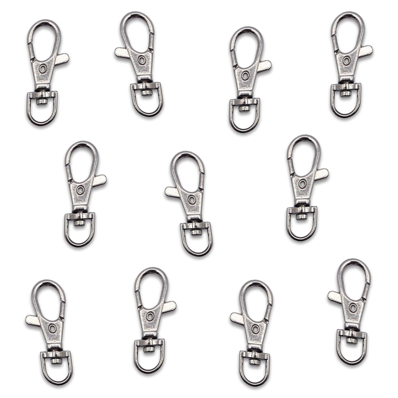 Amazon.co.jp: Nasukan 23mm Extra Small 10pcs Silver Keychain Strap